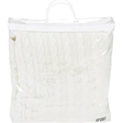 Supreme Cable Knit Cotton Throw