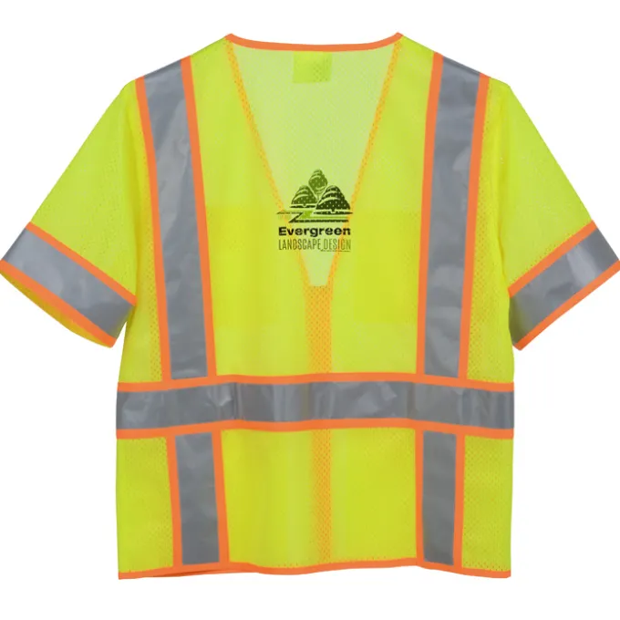 Surveyor Zippered Two-Tone Short-Sleeve Vest