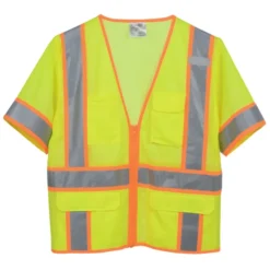 Surveyor Zippered Two-Tone Short-Sleeve Vest