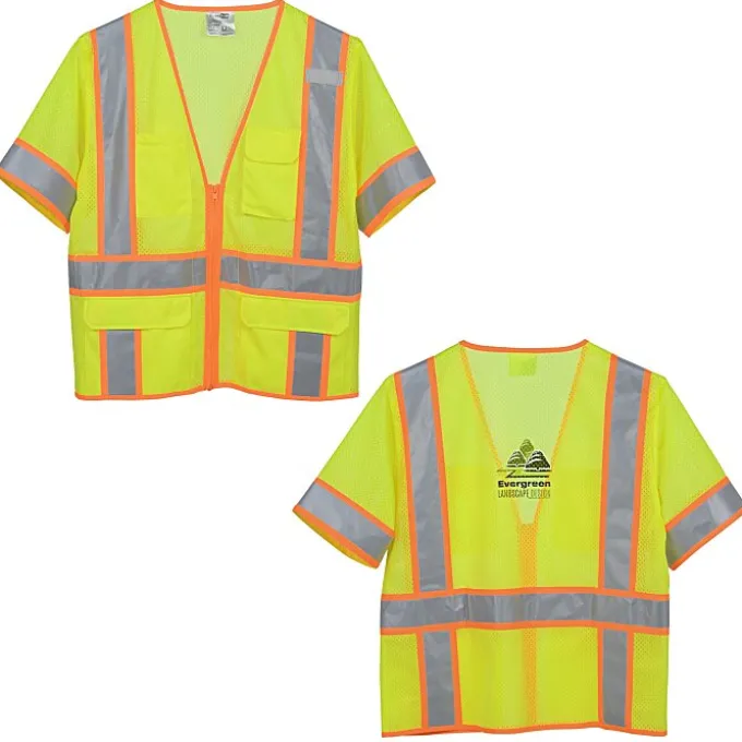 Surveyor Zippered Two-Tone Short-Sleeve Vest