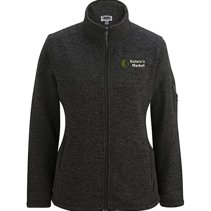 Sweater Knit Fleece Jacket - Ladies' - 24 hr