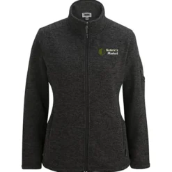 Sweater Knit Fleece Jacket - Ladies' - 24 hr