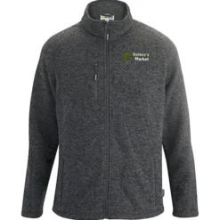 Sweater Knit Fleece Jacket - Men's