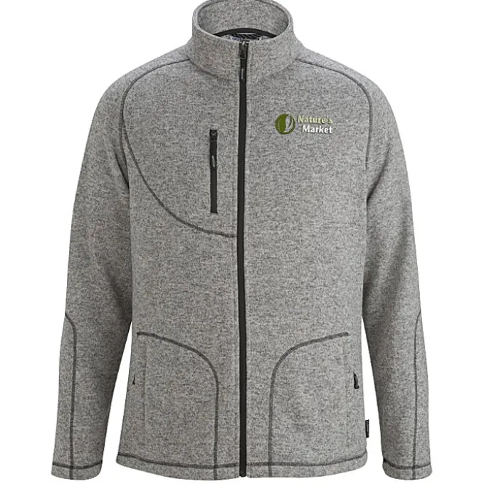 Sweater Knit Fleece Jacket - Men's - 24 hr