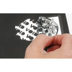 Tamper Evident Chrome Sticker - L