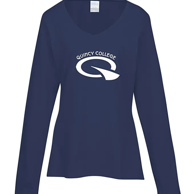 Team Favorite 4.5-oz V-Neck Long Sleeve T-Shirt - Ladies' - Screen
