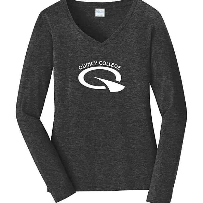 Team Favorite 4.5-oz V-Neck Long Sleeve T-Shirt - Ladies' - Screen
