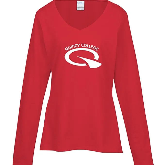 Team Favorite 4.5-oz V-Neck Long Sleeve T-Shirt - Ladies' - Screen