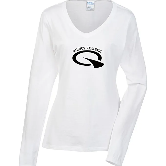 Team Favorite 4.5-oz V-Neck Long Sleeve T-Shirt - Ladies' - Screen