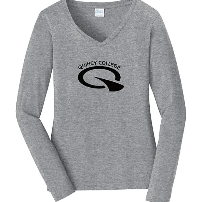 Team Favorite 4.5-oz V-Neck Long Sleeve T-Shirt - Ladies' - Screen