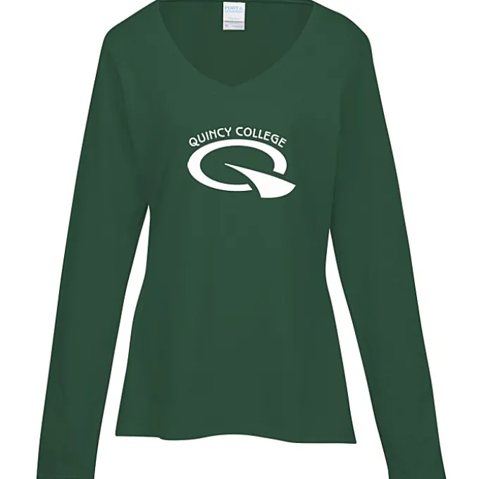 Team Favorite 4.5-oz V-Neck Long Sleeve T-Shirt - Ladies' - Screen