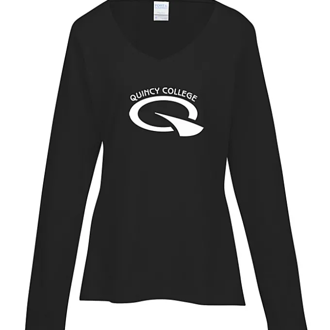 Team Favorite 4.5-oz V-Neck Long Sleeve T-Shirt - Ladies' - Screen