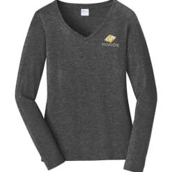 Team Favorite 4.5-oz V-Neck Long Sleeve T-Shirt - Ladies' - Embroidered