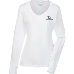 Team Favorite 4.5-oz V-Neck Long Sleeve T-Shirt - Ladies' - Embroidered