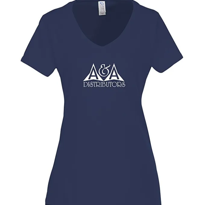 Team Favorite 4.5-oz V-Neck T-Shirt - Ladies' - Screen