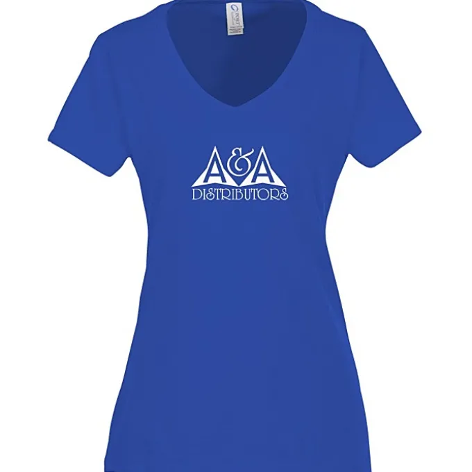 Team Favorite 4.5-oz V-Neck T-Shirt - Ladies' - Screen