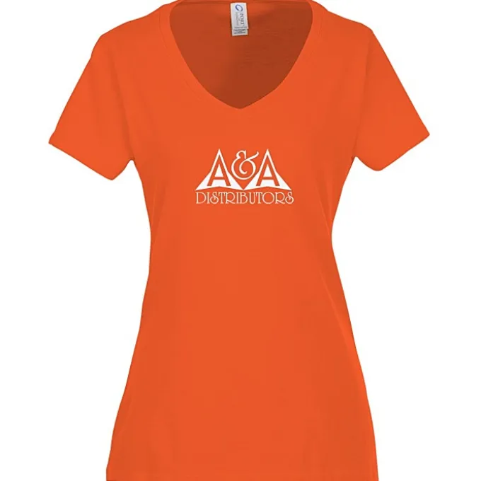 Team Favorite 4.5-oz V-Neck T-Shirt - Ladies' - Screen