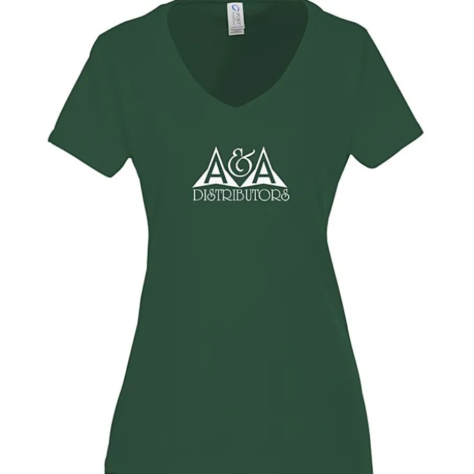 Team Favorite 4.5-oz V-Neck T-Shirt - Ladies' - Screen