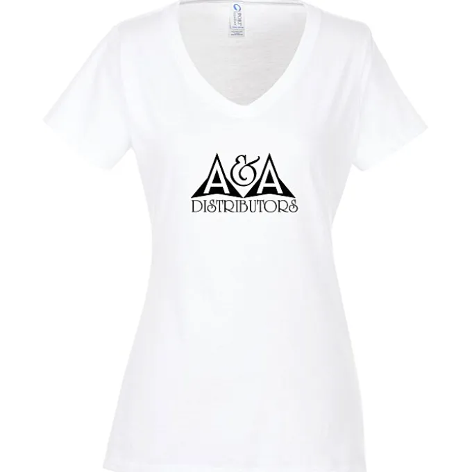 Team Favorite 4.5-oz V-Neck T-Shirt - Ladies' - Screen