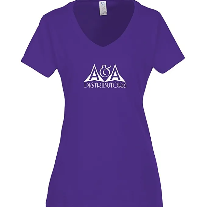 Team Favorite 4.5-oz V-Neck T-Shirt - Ladies' - Screen