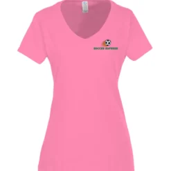 Team Favorite 4.5-oz V-Neck T-Shirt - Ladies' - Embroidered