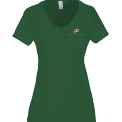 Team Favorite 4.5-oz V-Neck T-Shirt - Ladies' - Embroidered