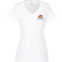 Team Favorite 4.5-oz V-Neck T-Shirt - Ladies' - Embroidered