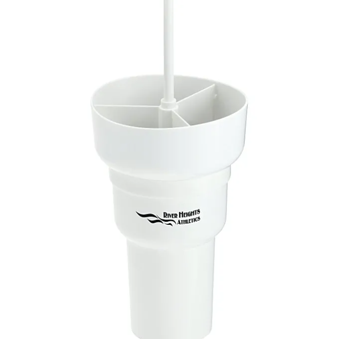 Team 365 Stadium Tumbler with Straw and Snack Bowl - 28 oz.