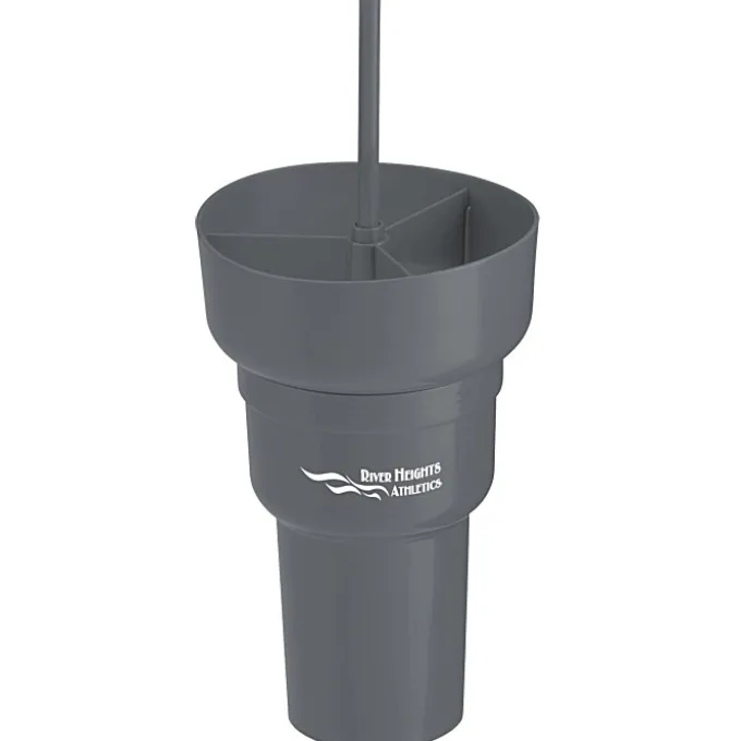 Team 365 Stadium Tumbler with Straw and Snack Bowl - 28 oz.