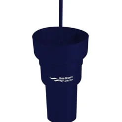 Team 365 Stadium Tumbler with Straw and Snack Bowl - 28 oz - 24 hr
