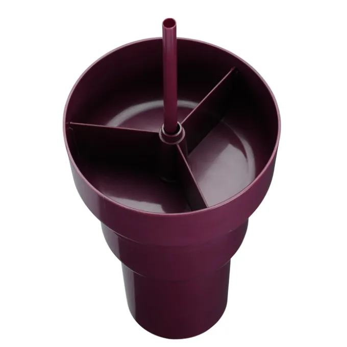 Team 365 Stadium Tumbler with Straw and Snack Bowl - 28 oz - 24 hr