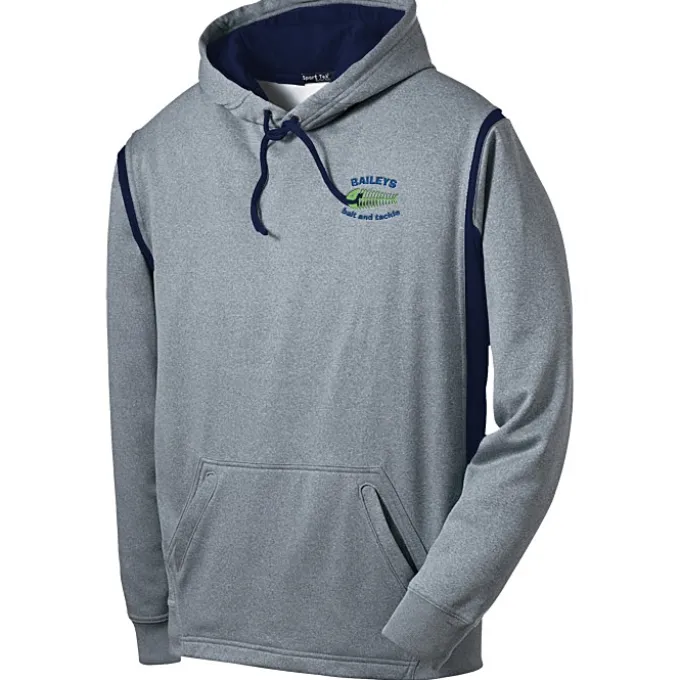 Tech Fleece Hooded Sweatshirt - Heathered - Embroidered
