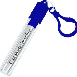 Telescopic Stainless Straw in Carabiner Case - 24 hr