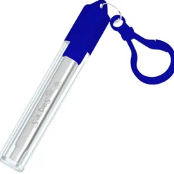Telescopic Stainless Straw in Carabiner Case - Laser Engraved