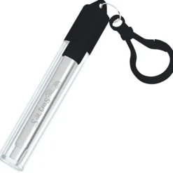 Telescopic Stainless Straw in Carabiner Case - Laser Engraved