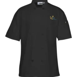 Ten Button Short Sleeve Chef Coat with Mesh Back