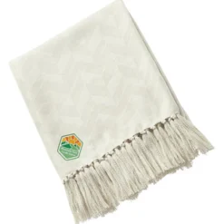 Textured Herringbone Woven Blanket