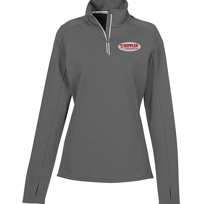 Textured 1/4-Zip Performance Pullover - Ladies'