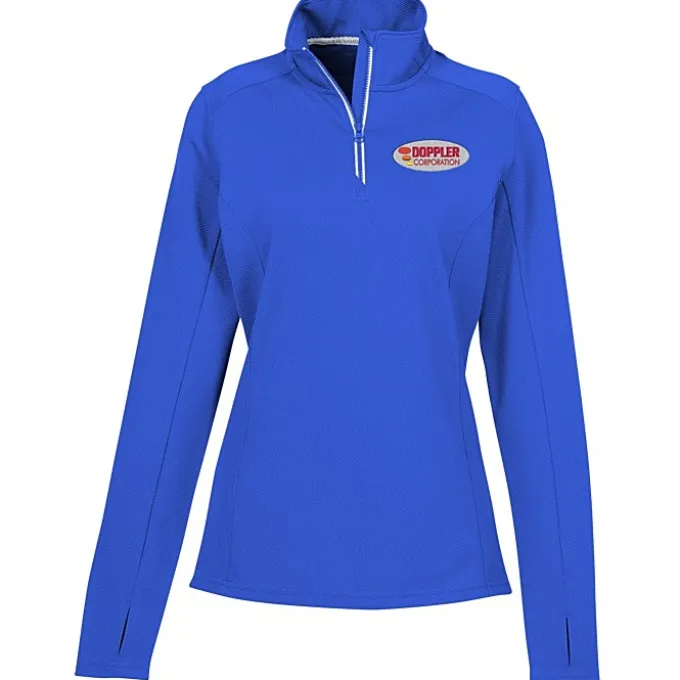 Textured 1/4-Zip Performance Pullover - Ladies'