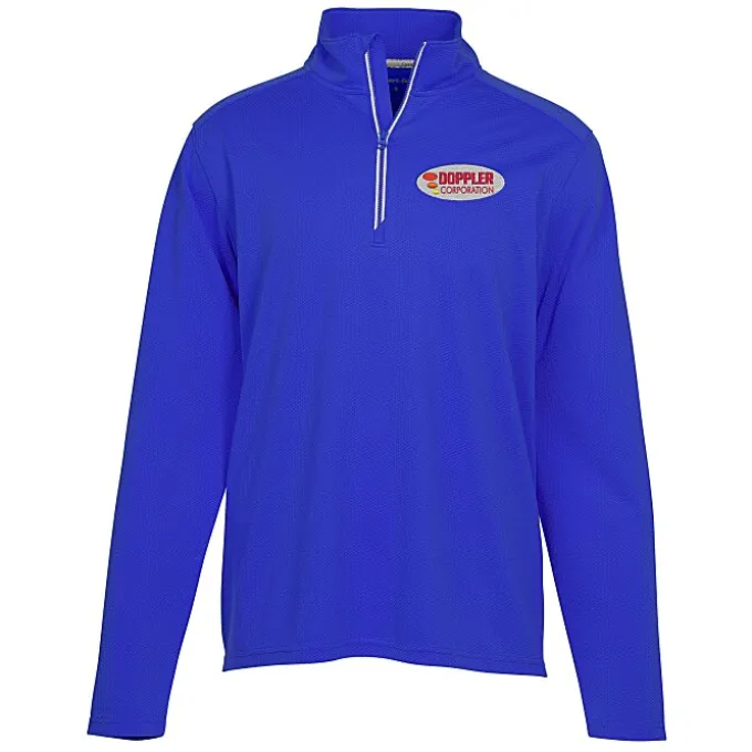 Textured 1/4-Zip Performance Pullover - Men's