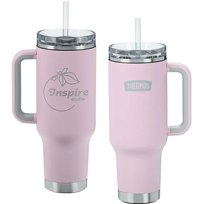 Thermos Vacuum Mug with Straw - 40 oz. - Laser Engraved