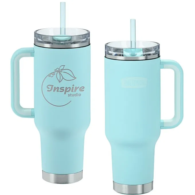 Thermos Vacuum Mug with Straw - 40 oz. - Laser Engraved