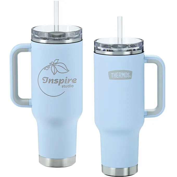 Thermos Vacuum Mug with Straw - 40 oz. - Laser Engraved