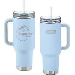 Thermos Vacuum Mug with Straw - 40 oz. - Laser Engraved - 24 hr