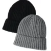Thick Rib Knit Cuff Beanie