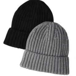 Thick Rib Knit Cuff Beanie