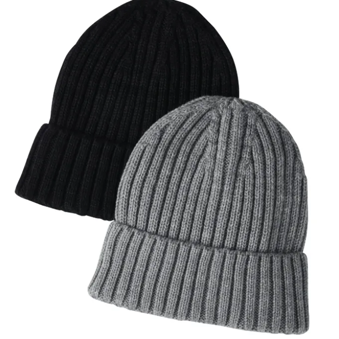 Thick Rib Knit Cuff Beanie