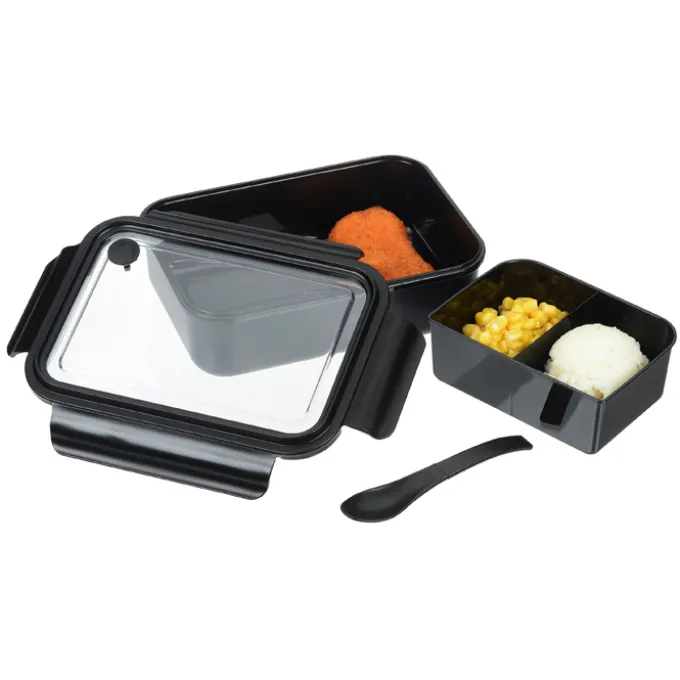 Three Compartment Food Storage Bento Box - 24 hr