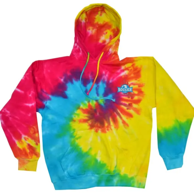 Tie-Dye Hoodie - Embroidered