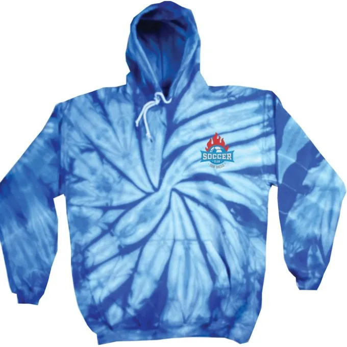 Tie-Dye Hoodie - Embroidered
